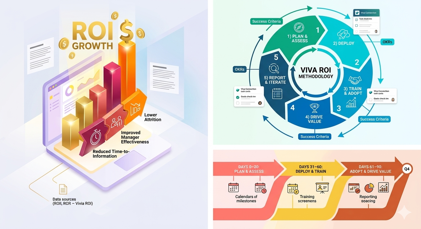 ROI methodology for Microsoft Viva deployment and adoption