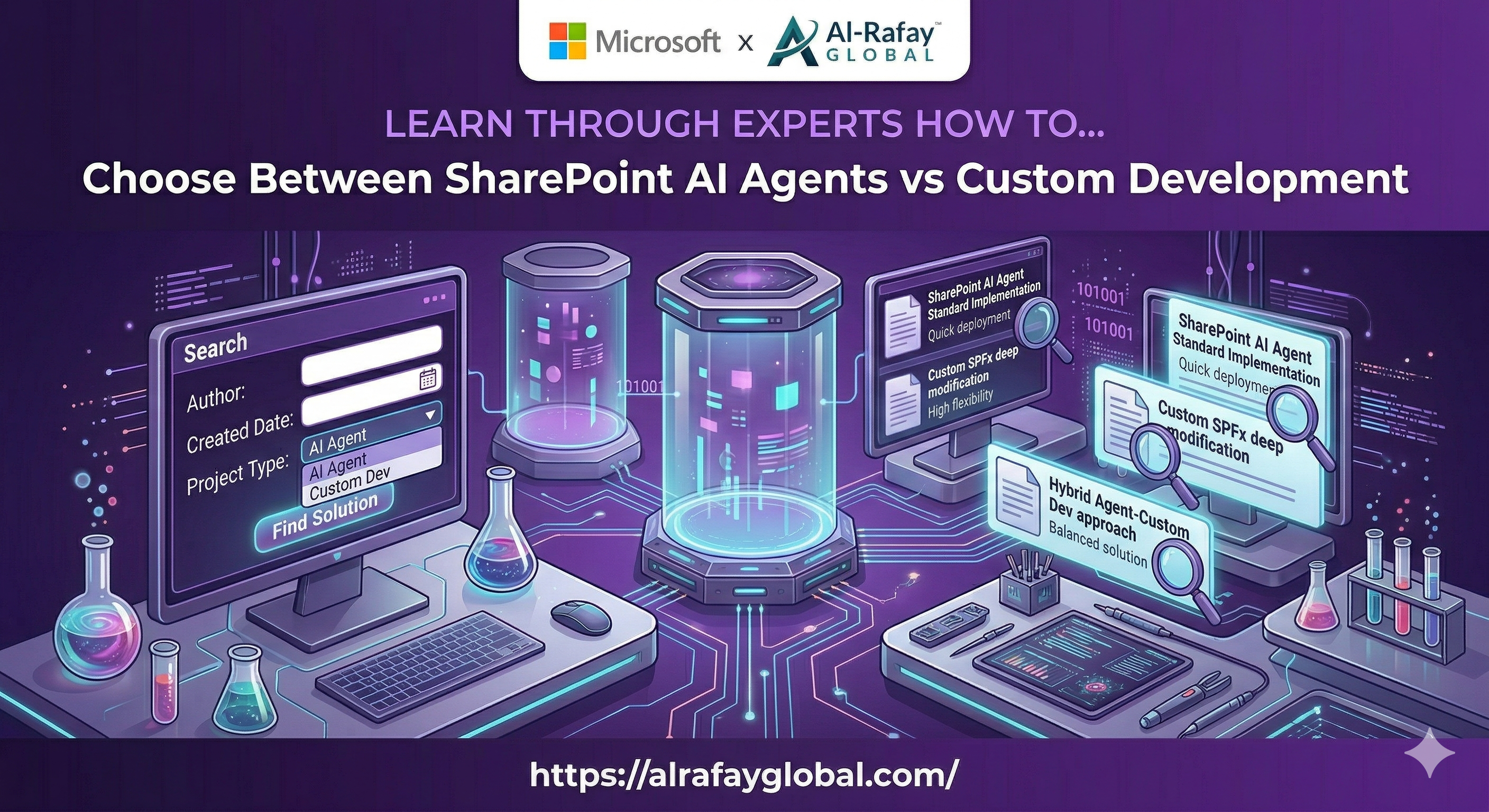 Comparison of SharePoint AI agents and custom SharePoint development approaches