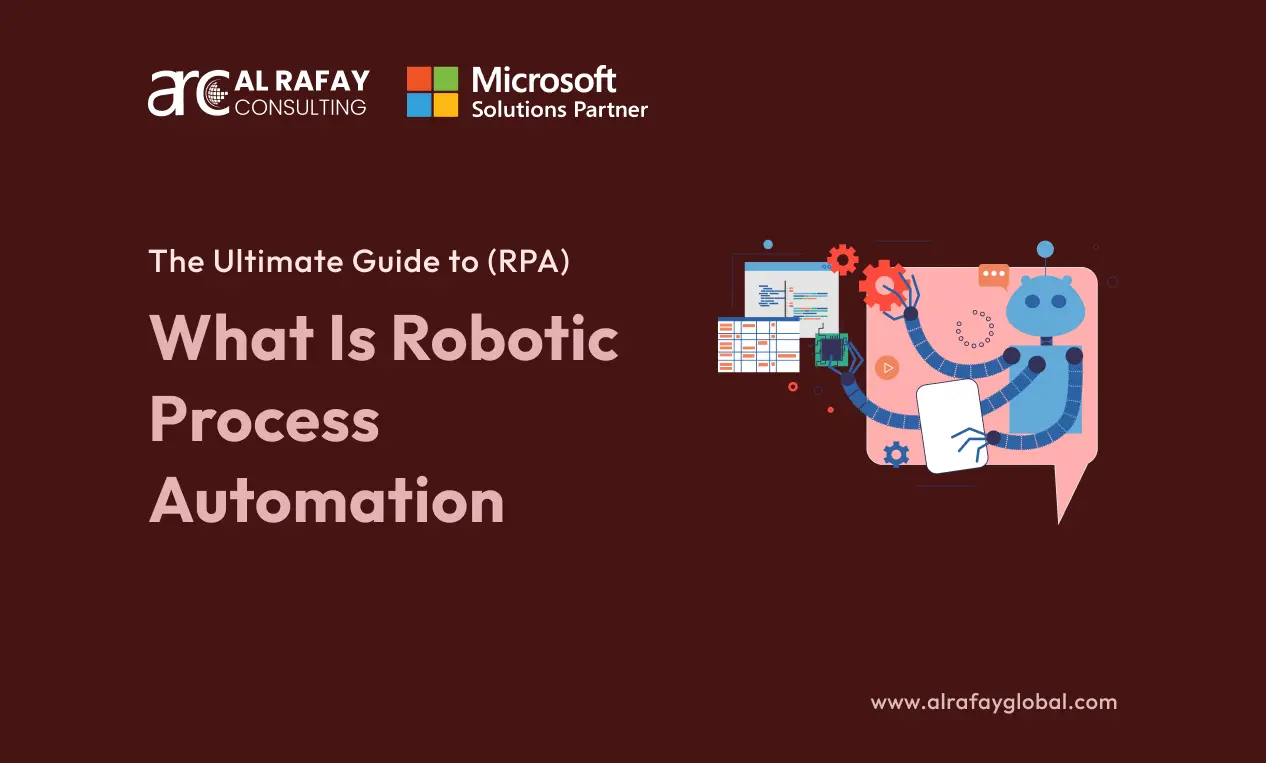 Robotic process automation workflow diagram showing bot interaction with enterprise systems