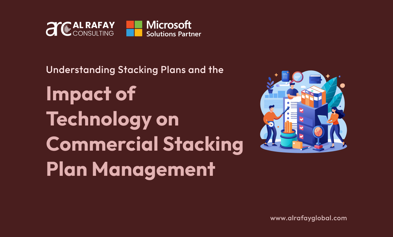 Technology-driven commercial stacking plan management for real estate professionals