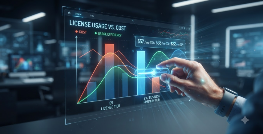 Microsoft 365 licensing and cost optimization dashboard