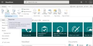 Check Out documents in SharePoint